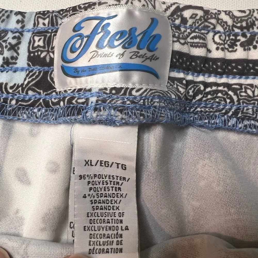 NWT Men's Fresh Prince of Bel-Air Patchwork Biard Shorts Size XL No Liner (Z)